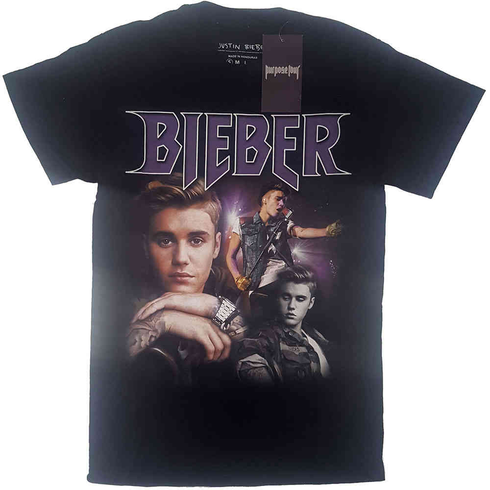 Justin Bieber - JB Homage Heren Tshirt - Zwart